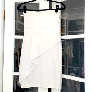 Susana Monaco White Strapless Mini Dress